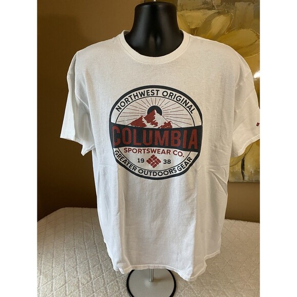 Columbia Sportswear Northwest Original Graphic White Shirt Men’s Size XL - Picture 4 of 15